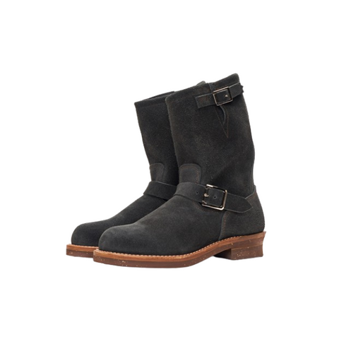 Men's Suede Engineer Boots 9012 – Crush on Retro Men's Suede Engineer Boots 9012 – Crush on Retro