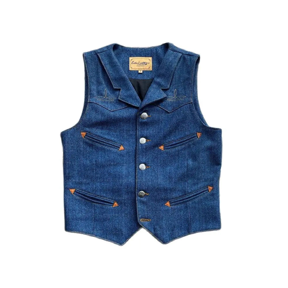 Men's Herringbone Tweed Western Vest – Crush on Retro