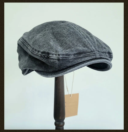 Casquette plate délavée pour homme