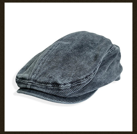 Men's Washed Flat Cap