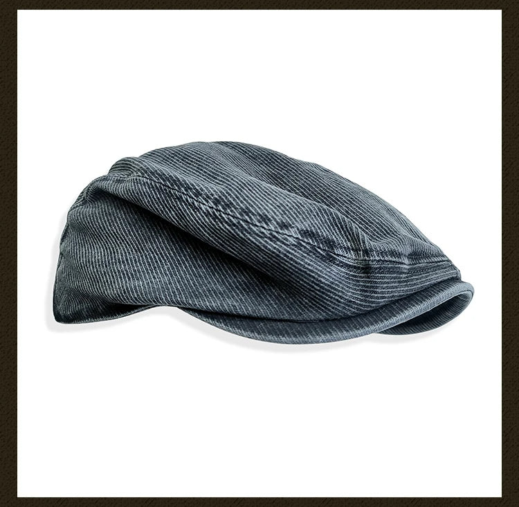 Casquette plate délavée pour homme