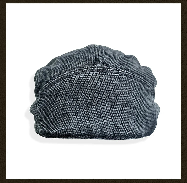 Casquette plate délavée pour homme