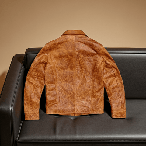 メンズ ブレーキマン レザーコート ホースハイド