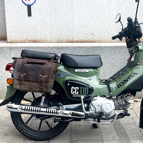 Waxed Canvas & Leather Briefcase – Shoulder/Messenger Bag