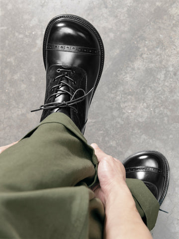 Broad Toe Balmoral Boots