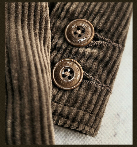 Men's Brown Corduroy Suit Jacket