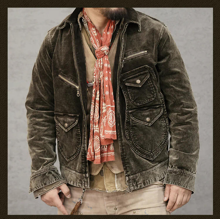 ジャケット・アウター 80-'s usa Corduroy Short Jacket Brown 80-'s usa Corduroy Short Jacket Brown