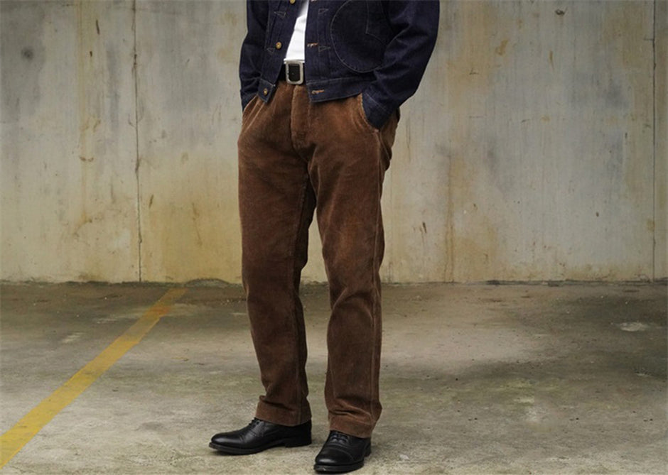 ボトムス Corduroy Pants (Brown) Corduroy Pants – Crush on Retro
