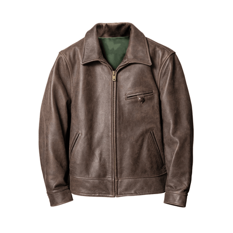 メンズ 1940 年代 モーターサイクル レザー ジャケット
