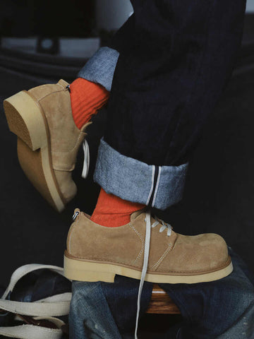 メンズ バンプトゥ ダービーシューズ