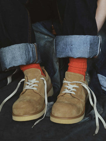 メンズ バンプトゥ ダービーシューズ