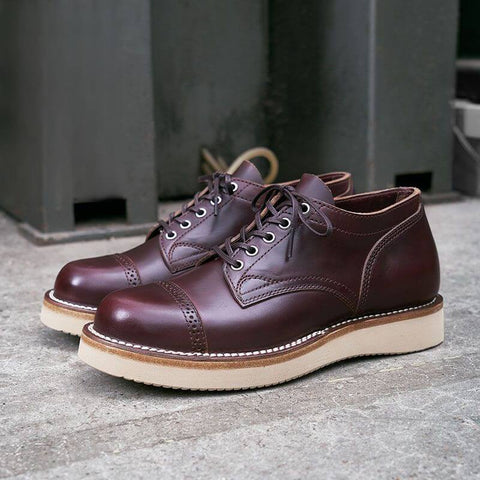 Men's Derby Shoes, Wedge Sole