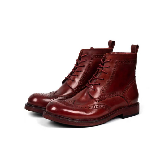 Bottes Richelieu pour Homme Bordeaux