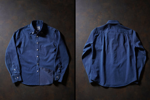 Men's Indigo Button-Down Collar Shirt