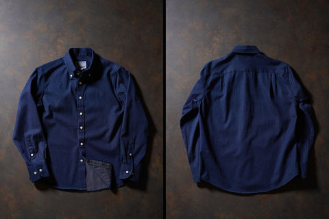 Men's Indigo Button-Down Collar Shirt