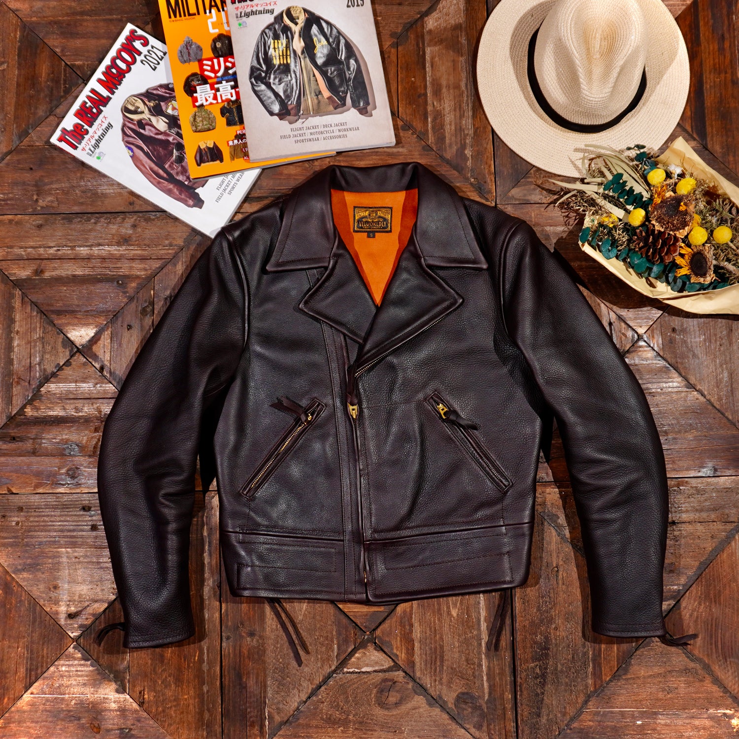 Men's 1940s CHP Leather Jacket – Crush on Retro - Main Image
