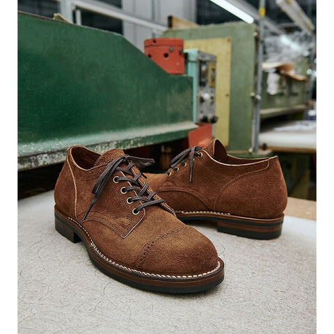 Men's Derby Shoes, Waxed Flesh CXL