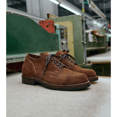 Men's Derby Shoes, Waxed Flesh CXL