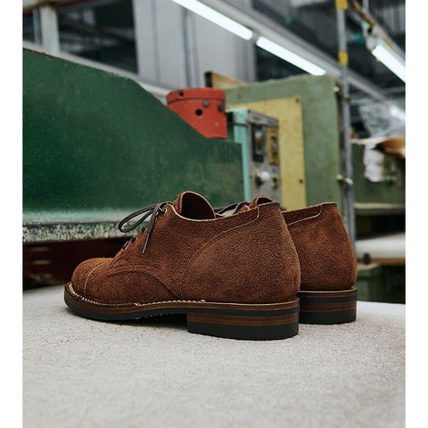 Men's Derby Shoes, Waxed Flesh CXL