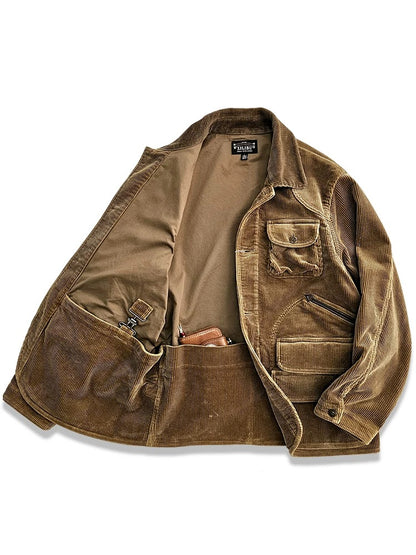 Men's Corduroy Safari Jacket Camel