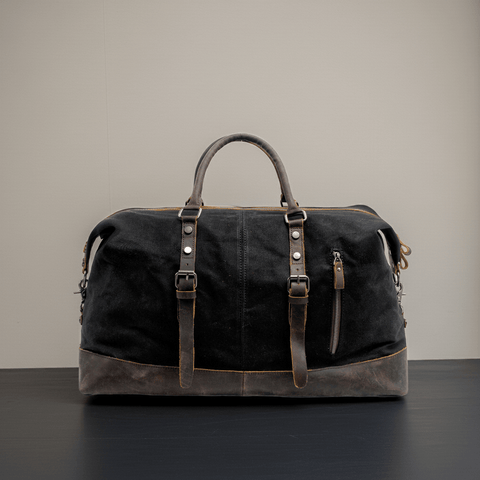 Canvas and Leather Travel Tote