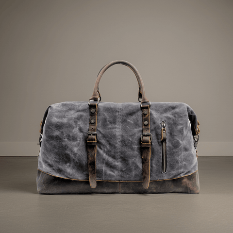 Canvas and Leather Travel Tote