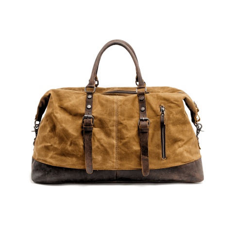 Canvas and Leather Travel Tote