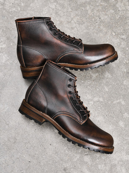 Men's Cap Toe Classic Boots, Brush Off Leather