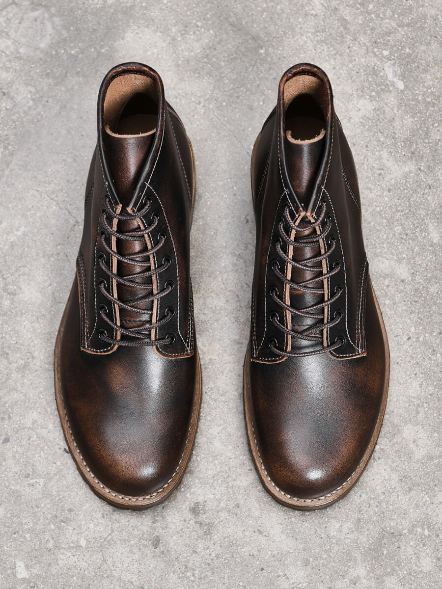 Men's Cap Toe Classic Boots, Brush Off Leather