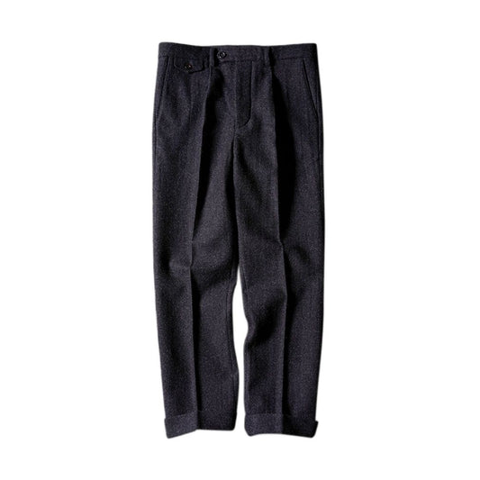 Men's Charcoal Grey Tweed Pants