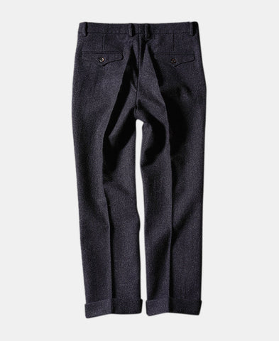 Men's Charcoal Tweed Trousers
