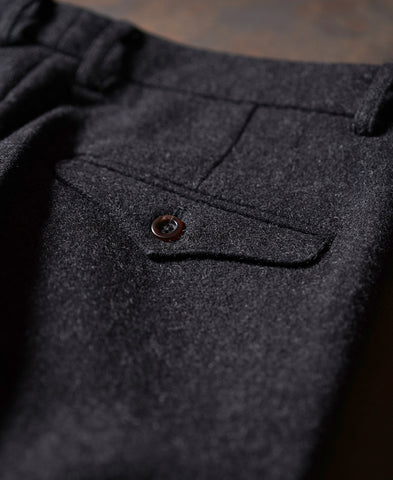 Men's Charcoal Tweed Trousers