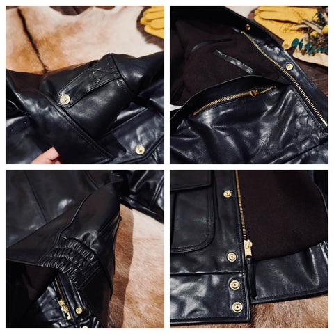 Men's Chicago Police Style Riding Jacket