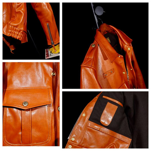 Men's Chicago Police Style Riding Jacket