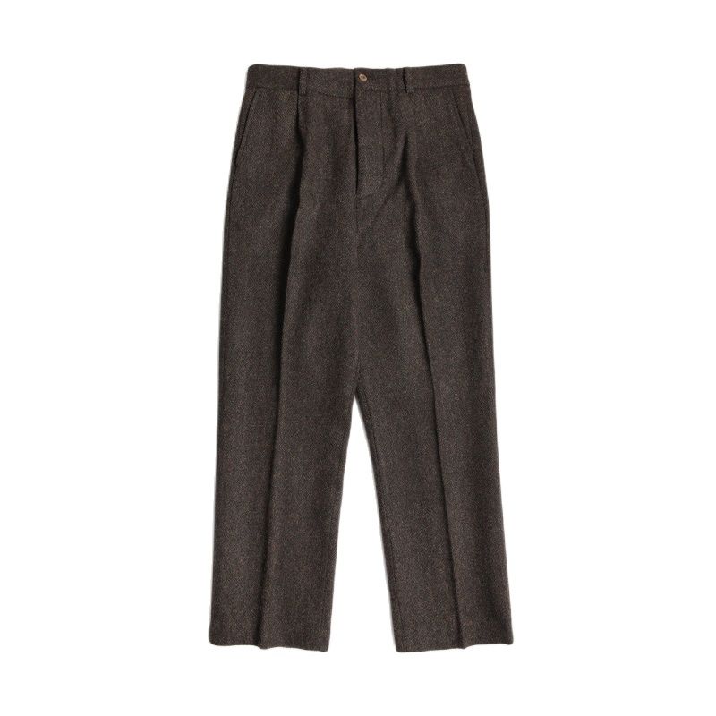 Men's Chocolate Brown Tweed Pants