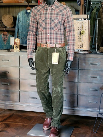 メンズ コーデュロイ ストレートパンツ