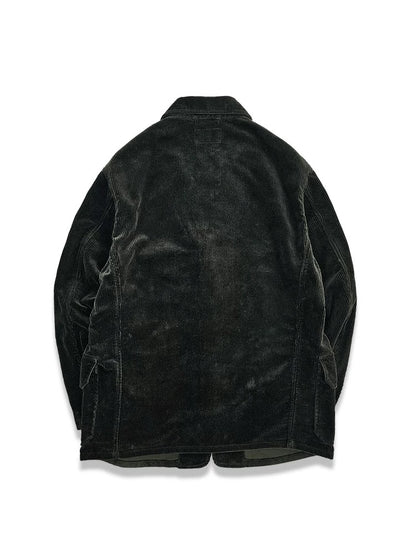 Men's Black Corduroy Safari Jacket