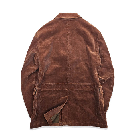 Men's Corduroy Safari Suit Jacket, Terracotta
