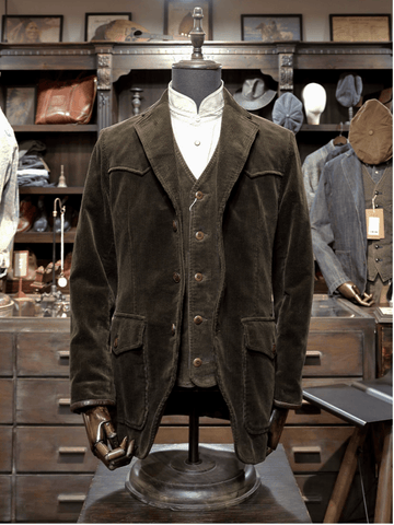 Men's Corduroy Suit Jacket, Olive