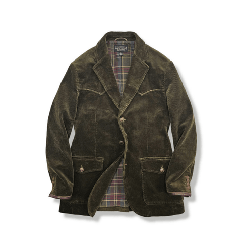 Men's Corduroy Suit Jacket, Olive