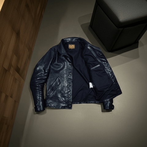 Men's Cossack Leather Jacket, Goatskin