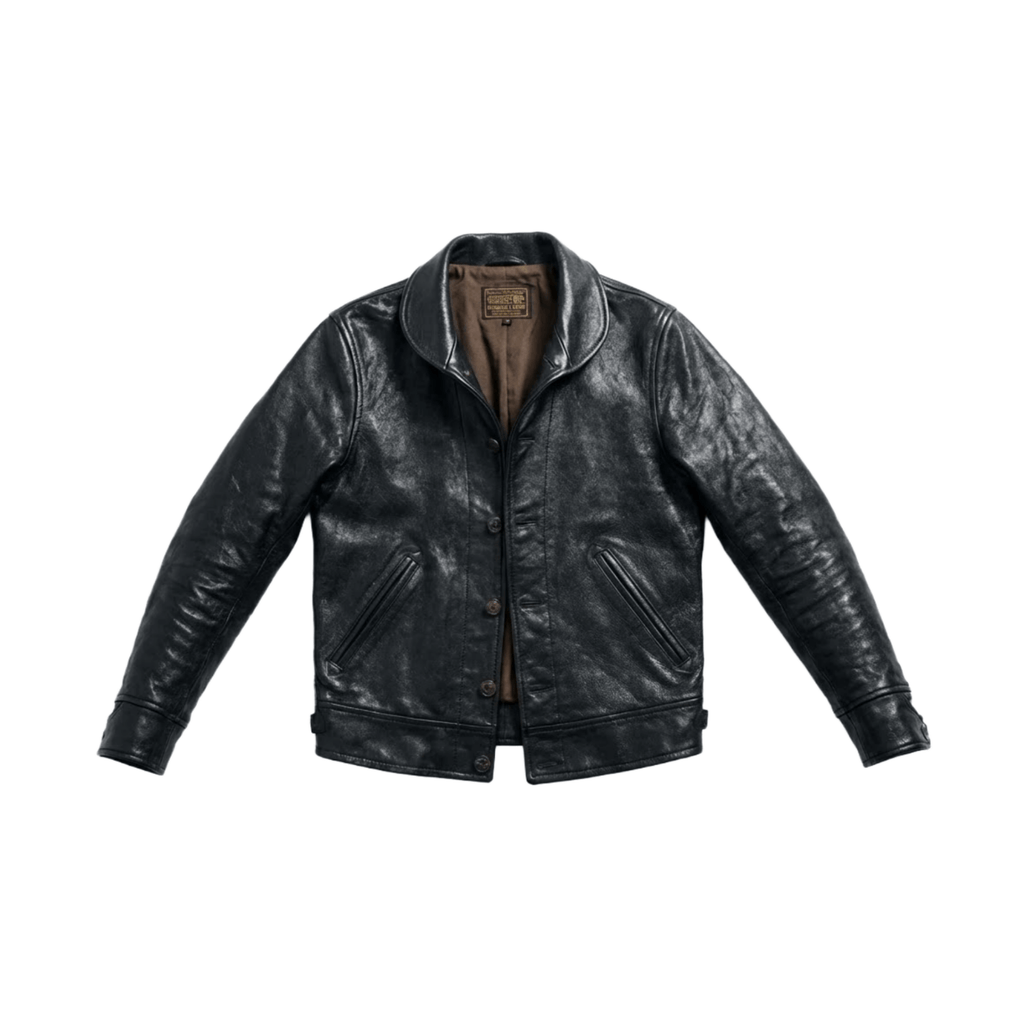 Men's Cossack Leather Jacket, Goatskin – Crush on Retro