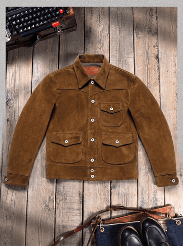 Men's Cow Suede Western Jacket