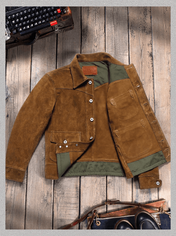 Men's Cow Suede Western Jacket
