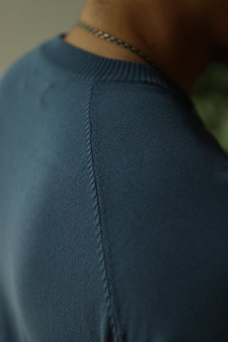 T-shirt tricoté à manches courtes pour homme