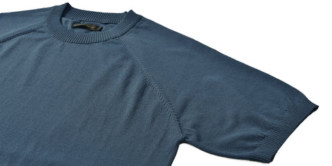 T-shirt tricoté à manches courtes pour homme