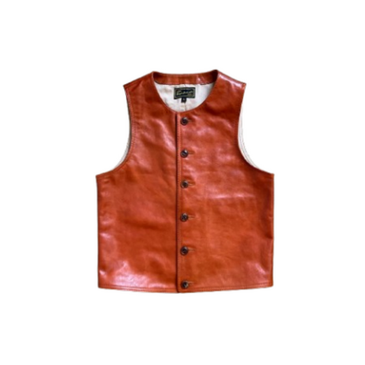 1910s Crew Neck Leather Vest