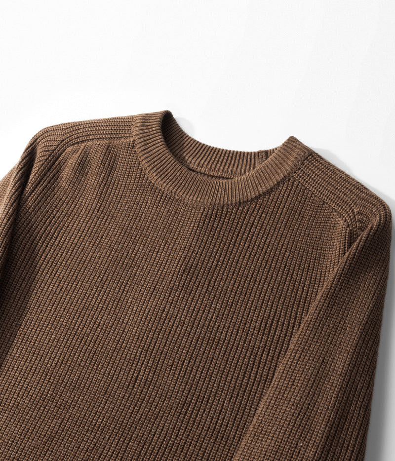 Men's Crew Neck Wool Sweater