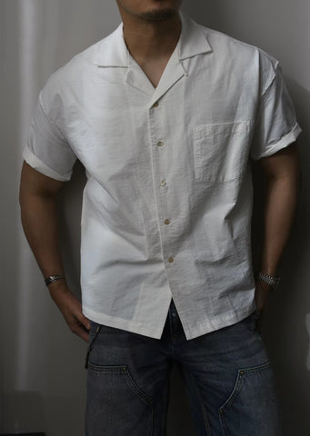 Men's Cuban Collar Shirt Short Sleeves