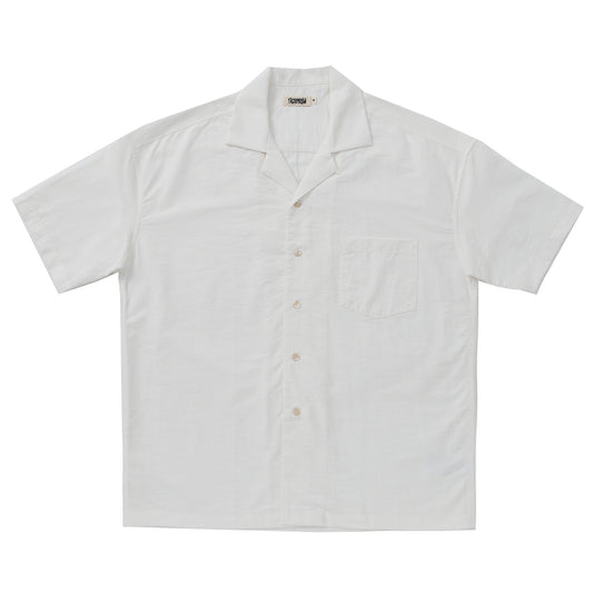 Chemise à col cubain pour homme à manches courtes